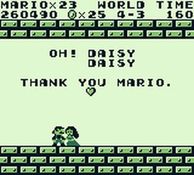 une photo d'Ã©cran de Super Mario Land sur Nintendo Game Boy